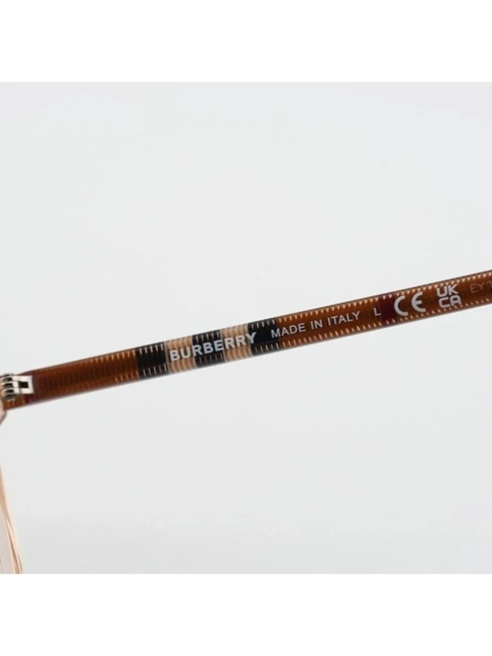 Burberry BE2389 4088 Eyeglasses Peach / Check 54mm Cat Eye Frame